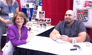 Beckee Moreland with Chef Duff at KeHe Holiday Show 2012